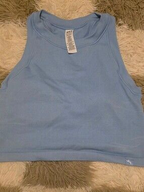 JoyLab Light Blue Women's Ribbed Tank Top